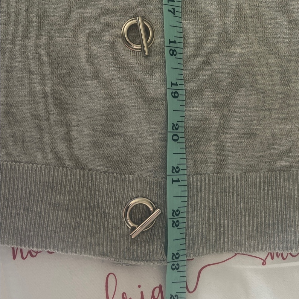 Philosophy Toggle Button Cardigan in Heather gray… - image 7